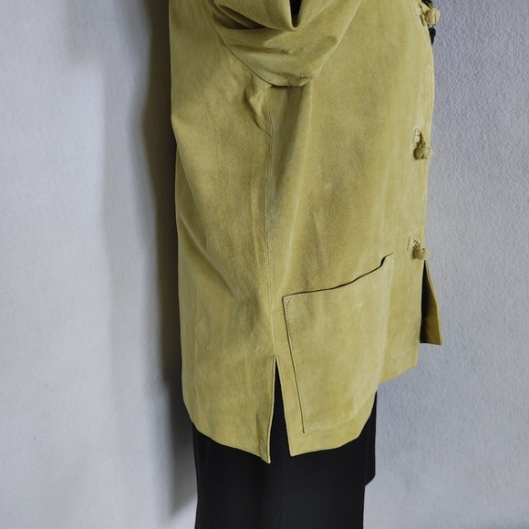 Gretchen Scott Lime Green Washable Suede Jacket - Picture 10 of 10